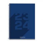 Miquelrius Agenda Escolar 2023-2024 Plus Diária School Castelhano 15x21 3 cm Azul-Marinho