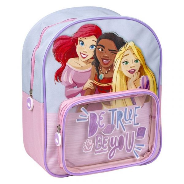 Disney Mochila Escolar Princess Transparente Azul Claro Kuantokusta