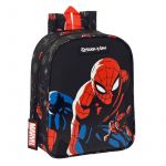 Mochila Infantil Spiderman Hero Preto (22 x 27 x 10 cm)