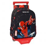 Mochila Escolar com Rodas Spiderman Hero Preto (27 x 33 x 10 cm)