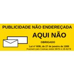 Ante Placa Sinalética Autocolante - Publicidade Não Endereçada (Pack 2UN - 5x12cm)
