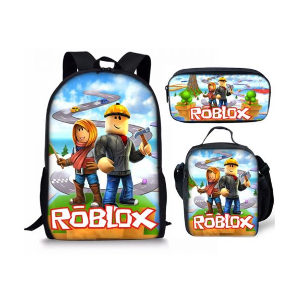 Conjunto De Mochila Escolar De 3 Peças - Roblox