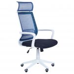Beliani Cadeira de Escritório Azul Ajustável em Altura de Design Clássico Elegante - 4255664824783