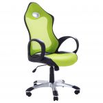 Beliani Cadeira de Escritório Verde com Função de Baloiço Revestimento de Malha Respirável Design Moderno e Confortável 67x67x109-119 - 4260580934423