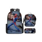 Mochila Escolar 40 cm do Spider-Man Infantil e Juvenil 3 peças - SP-53