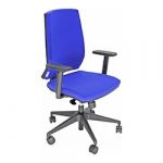 Unisit Cadeira Administrativa Sincro Larissa LR1SE Unisit Zul. Apoios de Braços Ajustáveis Incluídos-blue