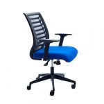 Rocada Cadeira com Costas em Malha e Assento Azul-black