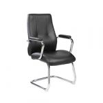 Rocada Cadeira em Imitação de Couro rd-985v22 Preta