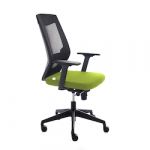 Rocada Cadeira com Ajuste Lombar Sincronizado em Malha e Assento Verde
