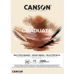 Canson Bloco A3 Graduate Mixed Media 220Grs 30Fls