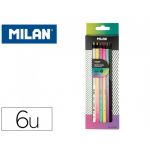 Milan Caixa 6 Lapis De Cores Grafite Grosso Sunset