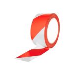 Q-connect Fita Adesiva Segurança Branca e Vermelha 300 m