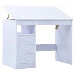 vidaXL Secretária/estirador Desenho para Crianças Branco - 3492454355