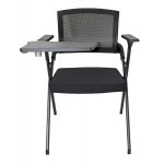 Cadeiras de Formação Tecido Preto Belga com Palmatória - RV-205TPRV-205-1