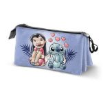 Karactermania Estojo Triplo Roxo Lilo e Stitch Casal Lilo e Stitch