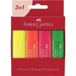 Faber-Castell Conjunto 4 Marcadores Textliner 46 Superfluorescentes