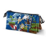 Karactermania Estojo triplo Sonic Greenhill 23cm