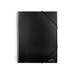 LiderPapel Capa Catalogo Espiral 20 Bolsas Polipropileno A5 Preta Ec58 - 02053.05