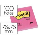 Post-it Bloco Adesivo 76x76MMS 100 Fls Fucsia Embalagem de 6 Un