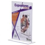 Expositor Porta-preços A4 Acrílico T Face Dupla - 98202