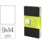 Moleskine Cadernos Pocket Clássico Liso 9x14cm 192 Fls Preto 3 Un. - QP313