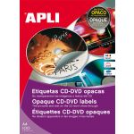 Etiquetas CD-DVD c/ Volta Opaca Ext ø 114 Int ø 41 - 10166