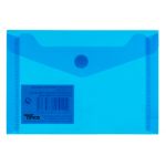 Firmo Bolsa Envelope Plástico A6 c/ Velcro 114x158mm Azul - 70574