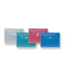 Firmo Bolsa Envelope Plástico A7 c/ Velcro 80x115mm Vermelho - 70581
