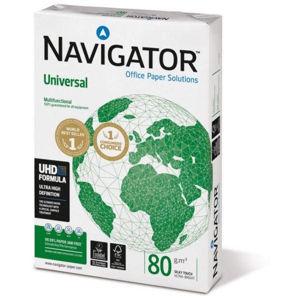 Navigator Resma 500 Fls Papel A4 Universal 80g 1801068 Compara Preços