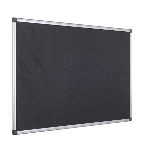 Bi office Quadro Expositor Feltro 90x120cm Preto Moldura Alumínio Maya FA0509170 Kuantokusta