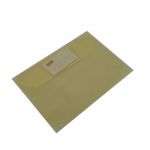 Bolsa Envelope A4 PVC Translúcido c/ Visor Amarelo 10 un.