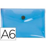 LiderPapel Bolsa Envelope Porta Documentos A6 c/ Botão Azul