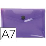 LiderPapel Bolsa Porta-Documentos A7 c/ Velcro Violet - DS43