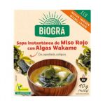Biográ Sopa de Misso Vermelho com Algas Wakame 4x10g