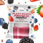 Prozis 4 x Smoothie Proteico Plant-Based Very Berry 120 g