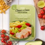 Prozis Clean &amp; Lean Hi Protein Salmão com Massa e Salada de Abacate e Tomate-Cereja