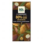Sol Natural Tablete de Chocolate 80% com Eritritol Orgânico 70g