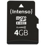 Intenso 4GB MicroSDHC Class4 + Adapter - 3403450