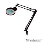 Lamp with magnifying glass - 5 dioptre- 22w black - velvtlamp2bn