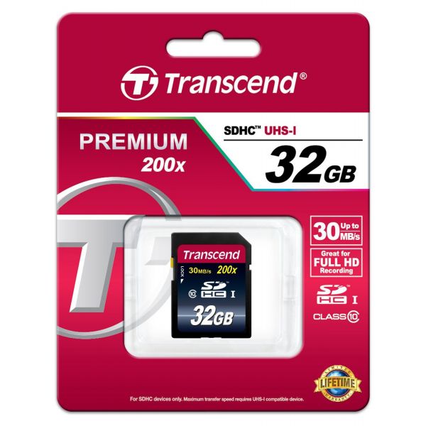 Transcend 32GB SDHC Class 10 - TS32GSDHC10 - Compara preços