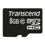 Transcend 8GB Micro SD SDHC Class 10 - TS8GUSDC10