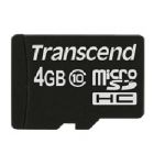 Transcend 4GB Micro SD SDHC Class 10 - TS4GUSDC10