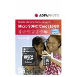 Agfaphoto 16GB Micro SDHC Class 10 Mobile High Speed + Adaptador - 10580