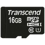 Transcend 16GB Micro SDHC Card Class 10 UHS-I - TS16GUSDCU1
