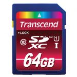 Transcend 64GB SD Card SDXC Class 10 UHS-I - TS64GSDXC10U1