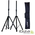 Ibiza Sound SS01B Suportes para Colunas (Par) + Bolsa