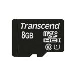 Transcend 8GB Micro SDHC Class 10 UHS-I + Adapter - TS8GUSDU1