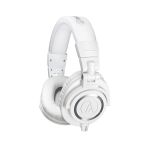Audio-Technica Auscultadores com Fio e Microfone ATH-M50x Noise-Cancelling White