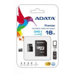 ADATA 16GB Micro SDHC Class 10 UHS-I + Adaptador SD