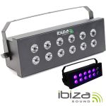 Ibiza Light Painel Strobe de 12 LED UV de 3W